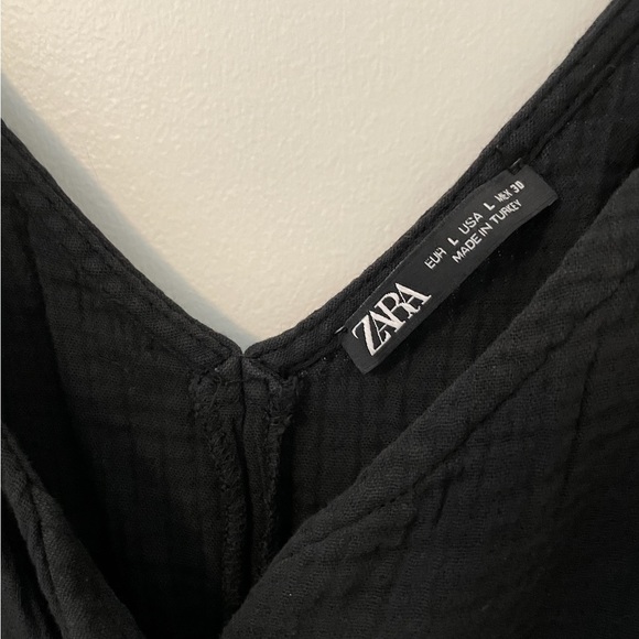 Zara Tank Romper, Black, Size L - Picture 3 of 6